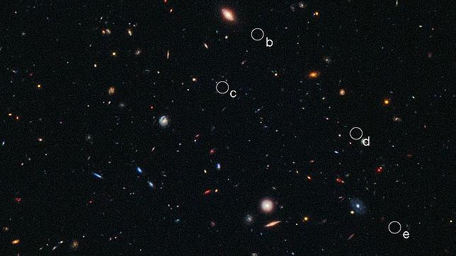 El Hubble capta el grupo de galaxias más lejano del Universo
