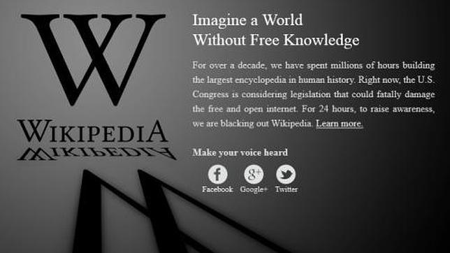 Cómo acceder a Wikipedia durante la protesta contra la ley SOPA