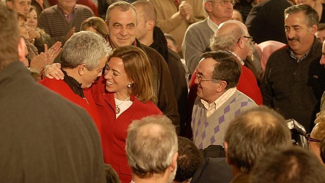 Los «críticos» del PSOE de León se vuelcan con Carme Chacón