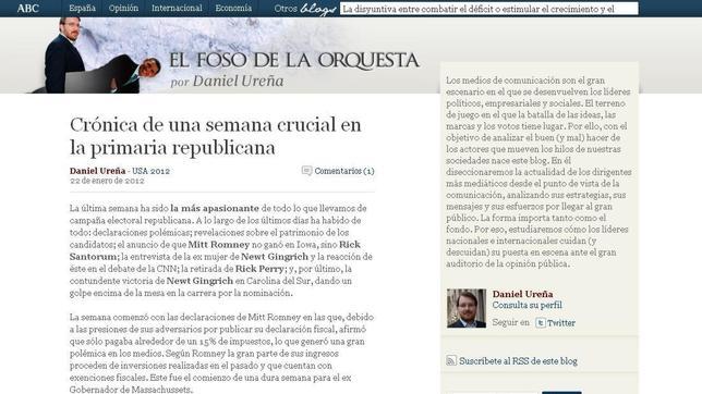 El blog de ABC.es, «El foso de la orquesta», ganador del «Victory Award 2012»