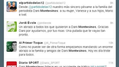Periodistas y deportistas, consternados por el fallecimiento de Dani Montesinos