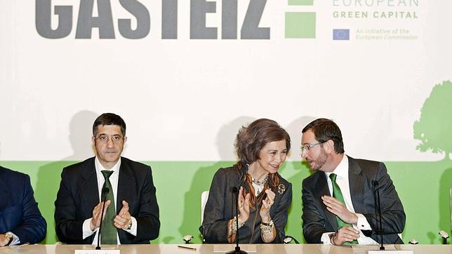 Doña Sofía, embajadora de honor del «Reinado verde europeo» de Vitoria