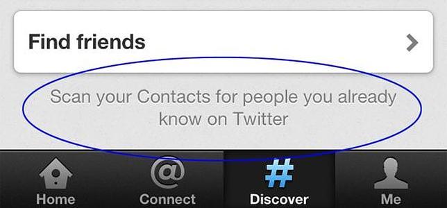 La aplicación para móviles de Twitter guarda datos privados de sus usuarios