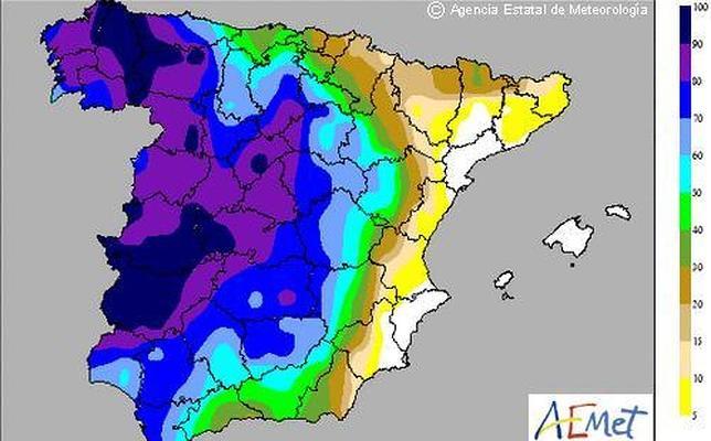 Por fin va a llover, pero poco