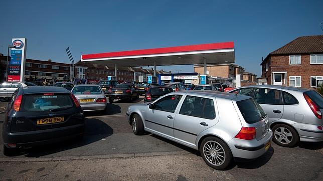 Crisis de gasolina en el Reino Unido