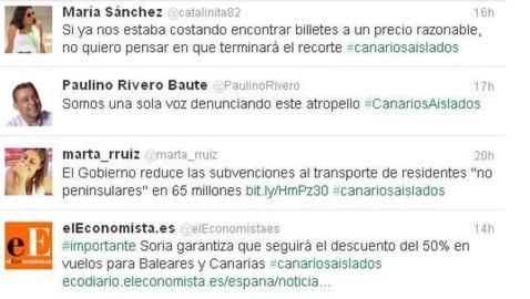 El falso trending topic sobre la eliminación del descuento a residentes canarios