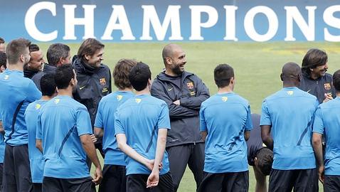 La ausencia de Xavi protagoniza el entrenamiento azulgrana