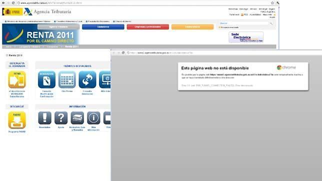 La avalancha de solicitudes del borrador de la renta vuelve a colapsar la web de Hacienda