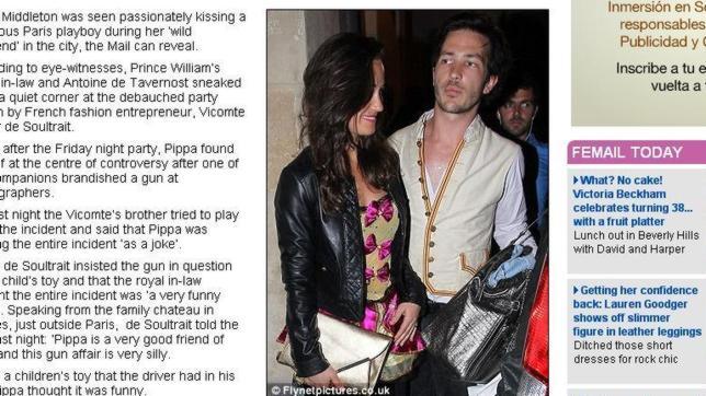 El fiestón parisino de Pippa Middleton también tuvo «affaire», con Antoine de Tavernost
