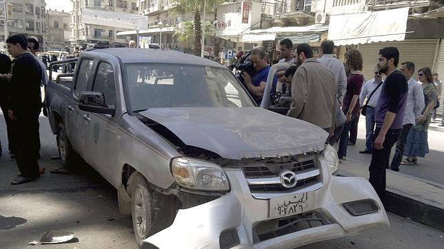 El Ejército sirio ataca las áreas visitadas por los observadores de la ONU