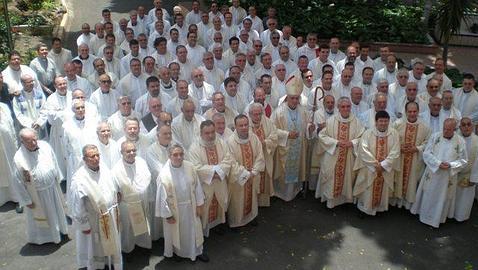 Los sacerdotes celebran en Tegueste el día de su patrón