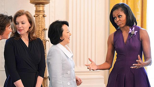 Michelle Obama recibe a las primeras damas con gazpacho