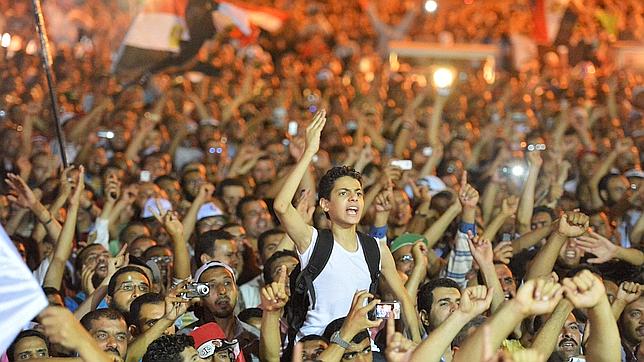Acampados en Tahrir
