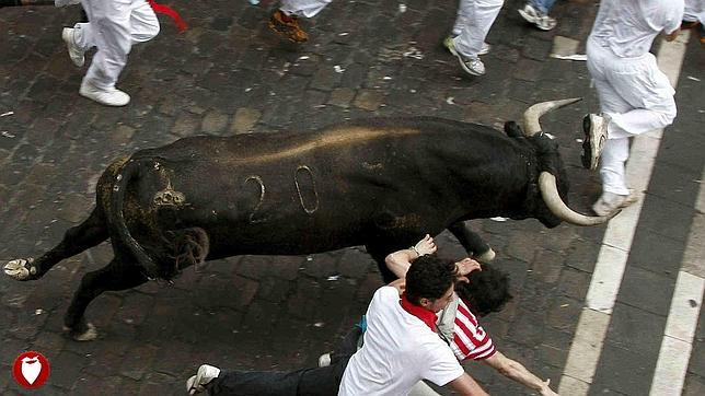 Sanfermines 2012: El «capotico» hace su aparición en el segundo encierro