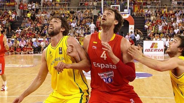 España libra el susto contra Australia