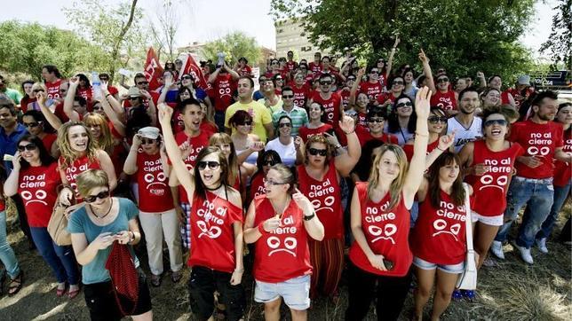 Marcha de protesta de los trabajadores de Teletech hasta Zocodover