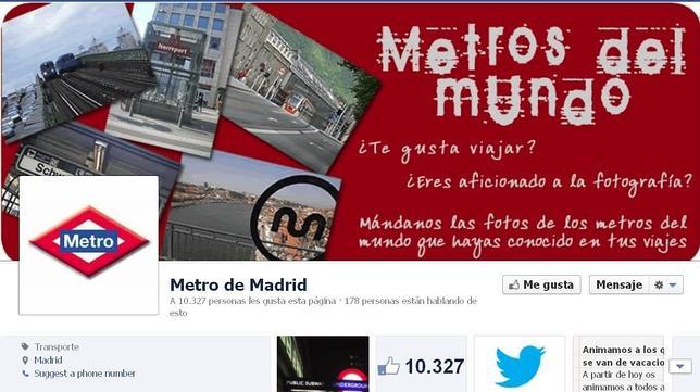Los usuarios de Metro de Madrid podrán enviar fotografías sobre otros metros