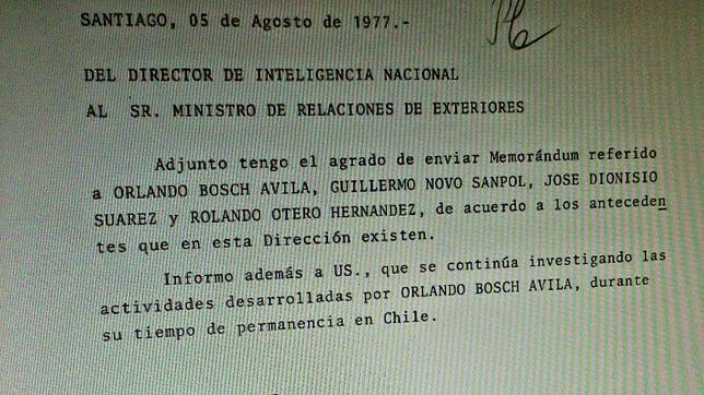 EE.UU. pidió a Pinochet que investigara a agentes anticastristas del régimen