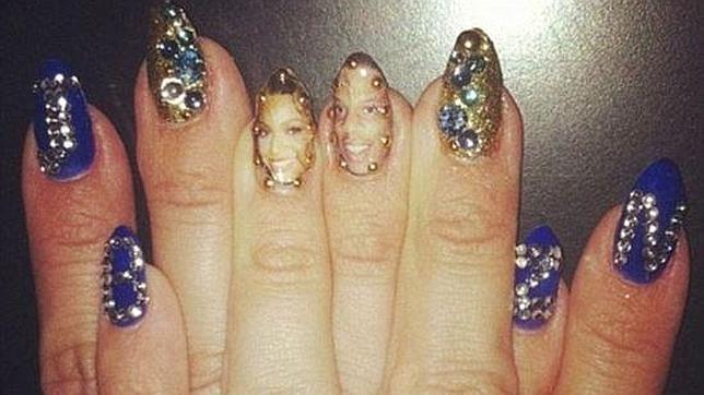 La romántica manicura de Beyoncé