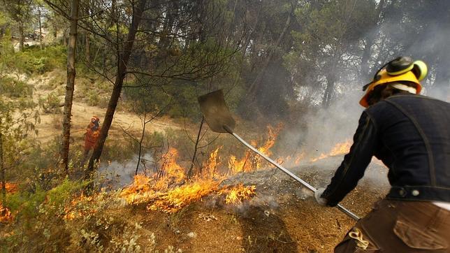 Muere un agente forestal durante la extinción del fuego en Alicante