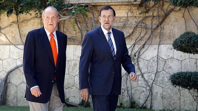 El Rey recibe a Rajoy en Marivent