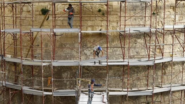 La construcción en España sube un 1,3% y frente al descenso del 0,5% en la eurozona