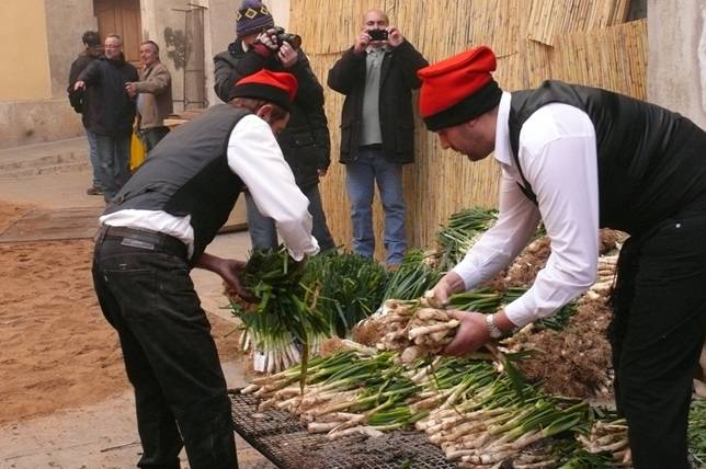 Calçots al gusto de Xat de Benaiges