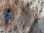 El Curiosity halla una rara roca en Marte