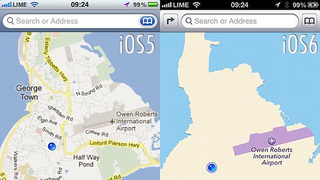 Luces y sombras del iOS 6