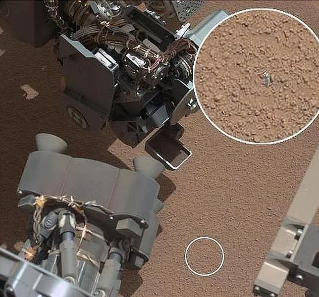 Nuevos detalles del «objeto brillante» encontrado por el Curiosity en Marte