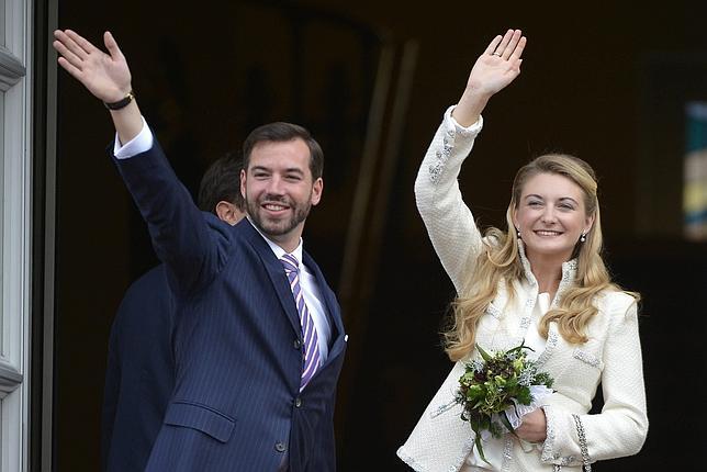 El príncipe de Luxemburgo y Stéphanie de Lannoy ya están casados por lo civil