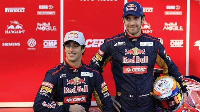 Ricciardo y Vergne seguirán en Toro Rosso