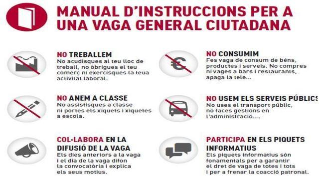 Los ocho mandamientos de un huelguista