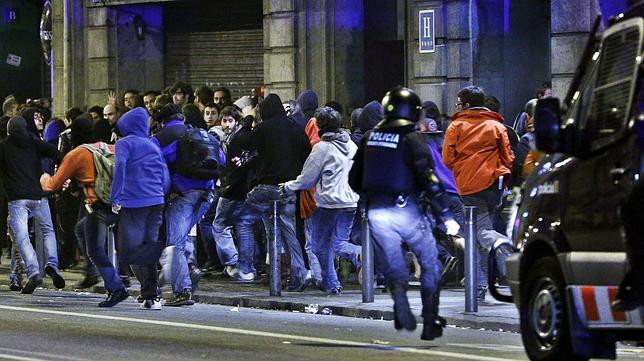 Hospitalizada una mujer con un ojo reventado tras la manifestación del 14-N