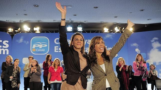 Elecciones catalanas: Cospedal cierra la campaña del PP con Sánchez-Camacho