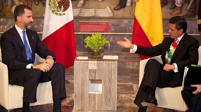 El Príncipe ofrece al presidente de México la colaboración de España en materia de seguridad