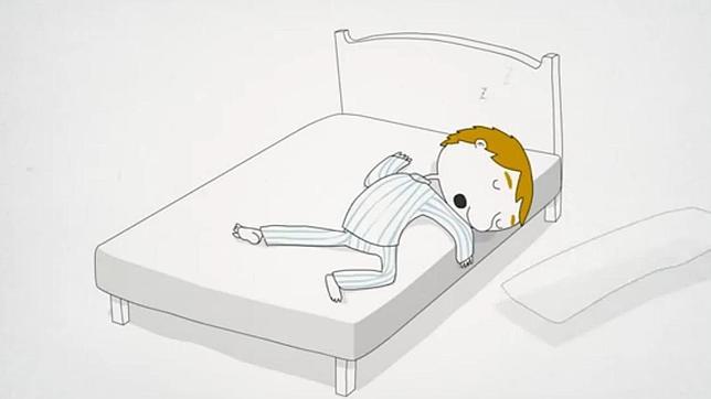 Los riesgos de dormir boca abajo