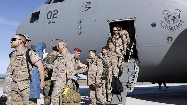 Los militares destinados en Afganistán regresan a casa tras finalizar su misión