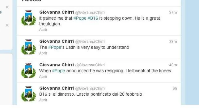 Giovanna Chirri, la primera en anunciar la renuncia del Papa gracias a su manejo del latín