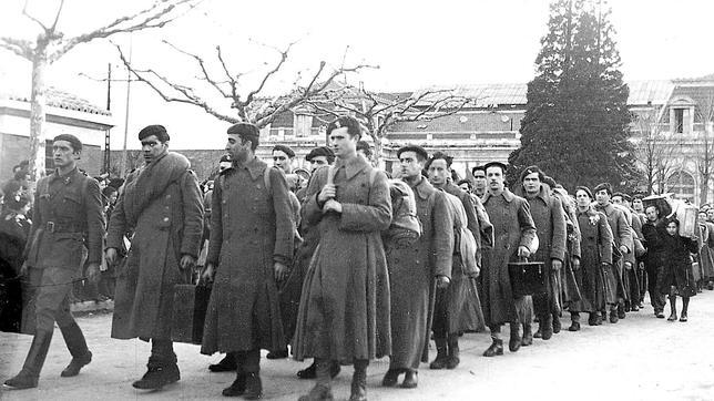 Soldados de la División Azul en el frente ruso