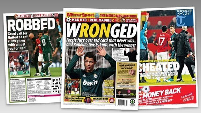 La prensa británica clama contra la expulsión de Nani