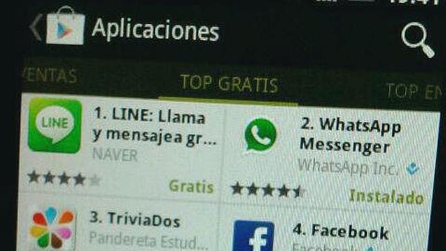 Line se convierte en la «app» gratuita más descargada en PlayStore