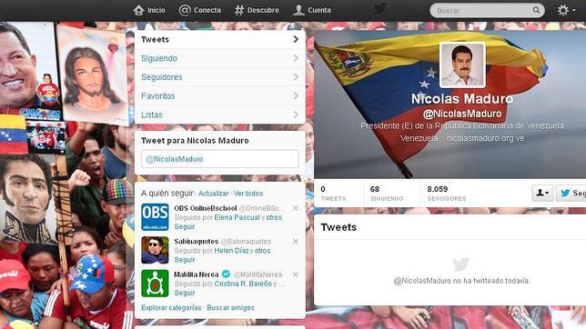 Nicolás Maduro estrena cuenta en Twitter