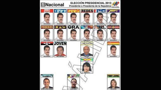 Para ir a votar los venezolanos tendrán que ver 14 veces la cara de Nicolás Maduro