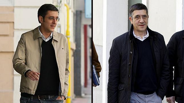 Eduardo Madina y Patxi López comparten mesa y mantel después de la Ejecutiva