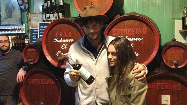 Ashton Kutcher y Mila Kunis y su romántico viaje a Jerez