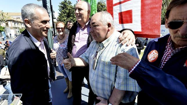 Manuel Pastrana carga contra ABC en la manifestación del 1 de Mayo