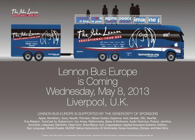 Llega a Europa el «Autobús educativo de John Lennon»