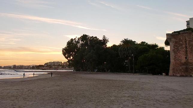 Atardecer en la playa torre San Vicent