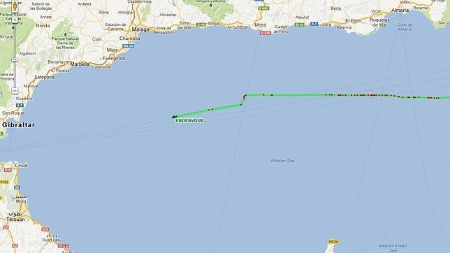 La Armada expulsa a otro cazatesoros que merodeaba por el Mar de Alborán